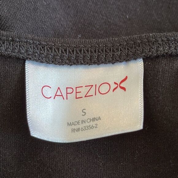 Capezio black short sleeve cotton/spandex leotard - Picture 6 of 8